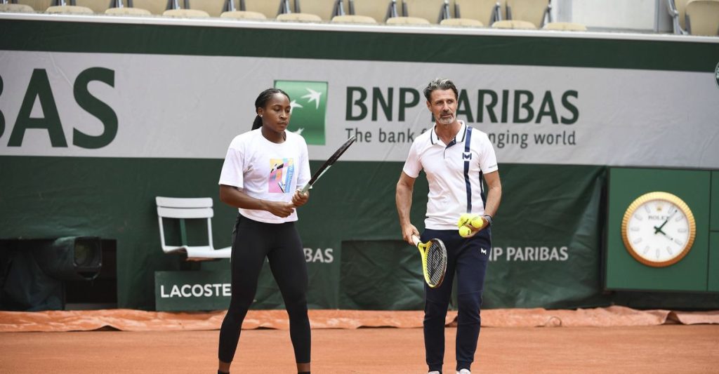 Patrick Mouratoglou and Coco Gauff